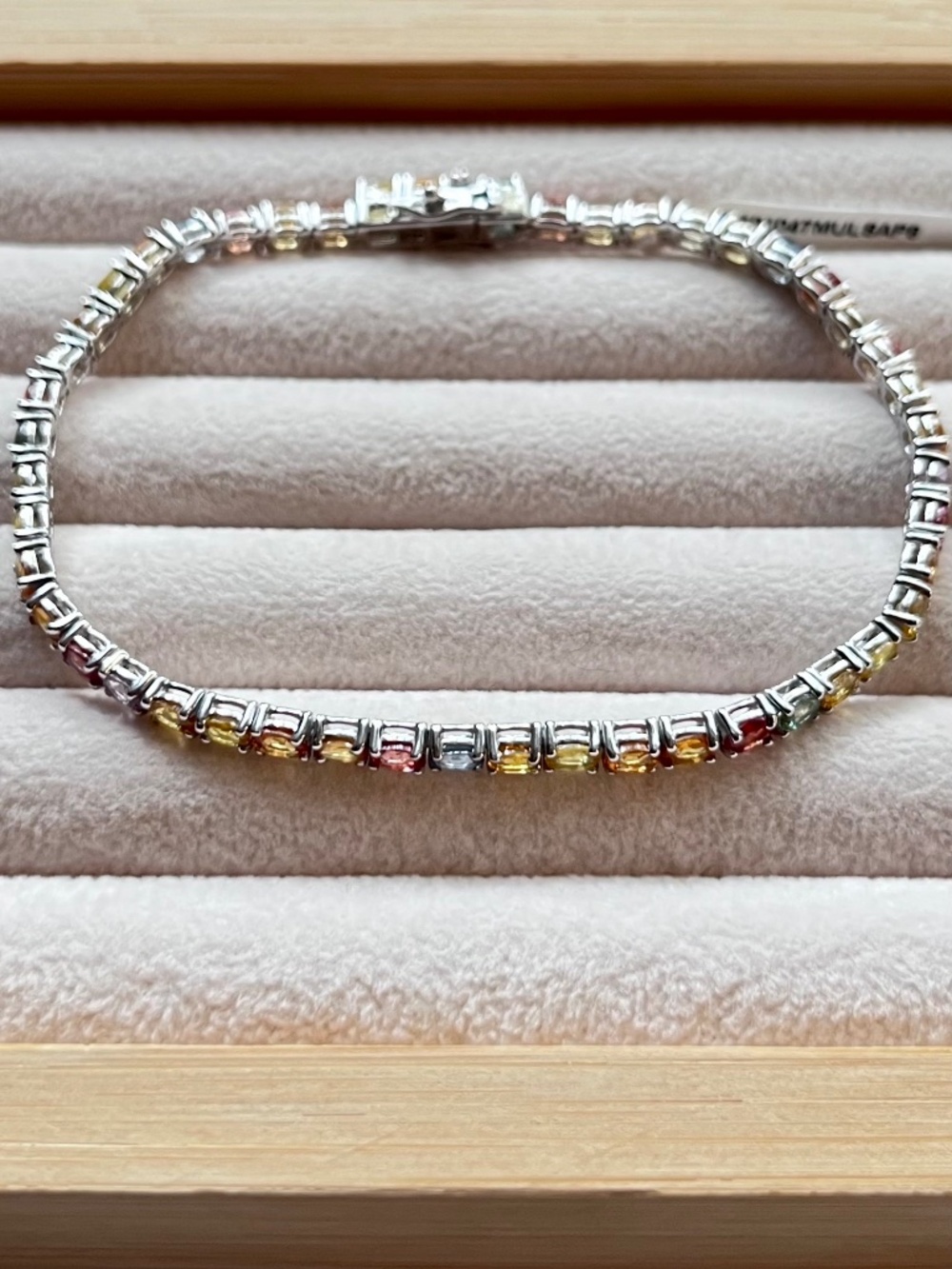 B029 | Natural Multicolored Sapphire Tennis Bracelet